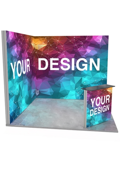Messestand 3x3 m. LED Lightbox Build vinkel B