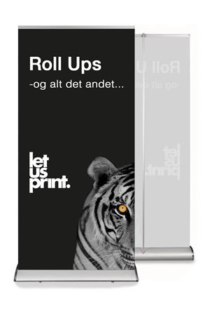 RollUp - Rull Up banner Premium i størrelse 85 x 200 cm.  for- og bagside