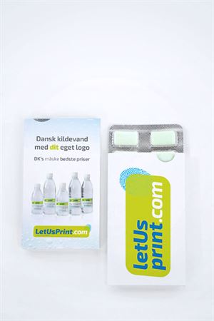 Tyggegummi æske med logotryk i smart 12-pak - effektiv markedsføring