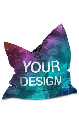 Beanbag med tryk - Kvadratisk