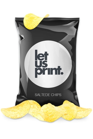 Chips med logo - Klistermærke