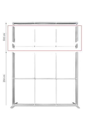 Extension h. 50 x br. 300 cm