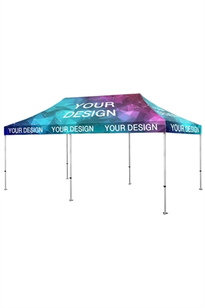 Pavillon med logo - 6 x 3 m