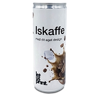 Iskaffe med logo