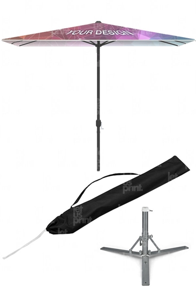 Parasol med hejs - Kvadratisk - 300 cm