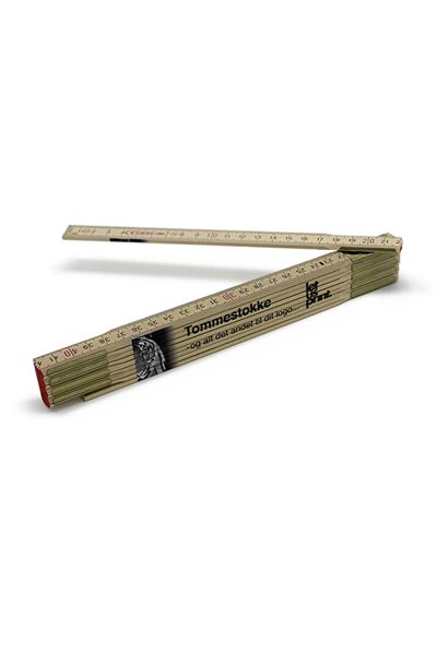 Tommestok med logo - Standard