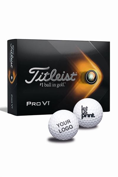 Golfbold med logo - Titleist Pro V1 -