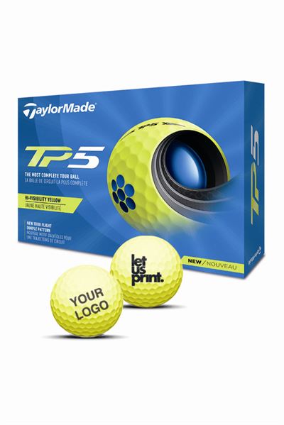 Golfbold med logo - TaylorMade TP5 -