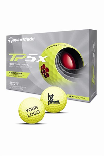 Golfbold med logo - TaylorMade TP5X -