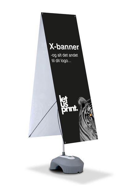 X-banner outdoor dobbeltsidet